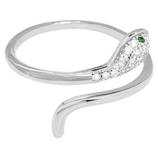 迎蛇年咯~闪锆缠绕小银蛇开口戒高级感轻奢小众戒指女食指戒指环