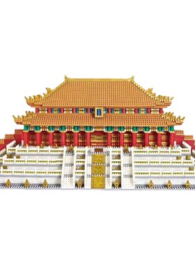 国风建筑拼图故宫太和殿模型
