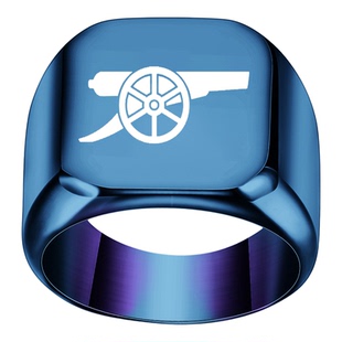 欧美指环珍珠钛钢山峰图案帽子足球太阳月亮黑色椭圆戒指女CG1718