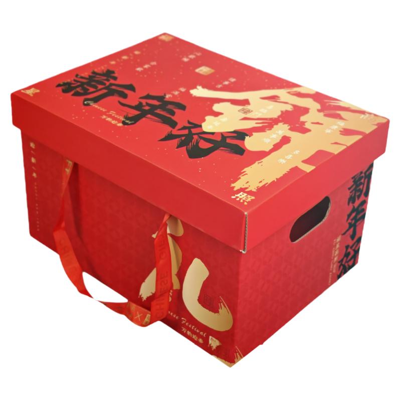 年货礼盒水果花饽饽糕点干果
