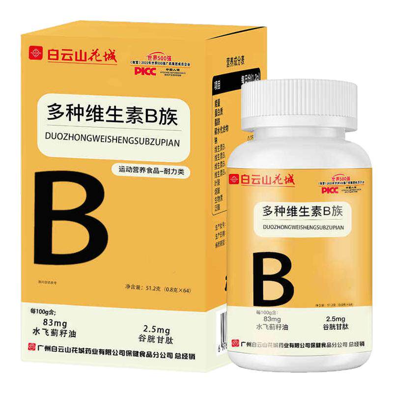 白云山花城多种维生素B族片营养
