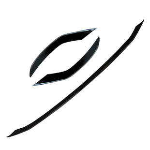 适用于19-24款奥迪A6L前杠装饰条 前保险杠防撞亮条 车身雾灯改装