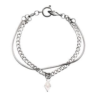 KLINKLIN双层菱形坠饰手链原创小众设计男女情侣七夕送男友礼物