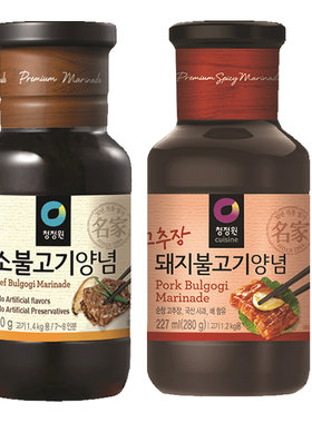 韩国清净园韩式烤猪肉/烤牛肉酱