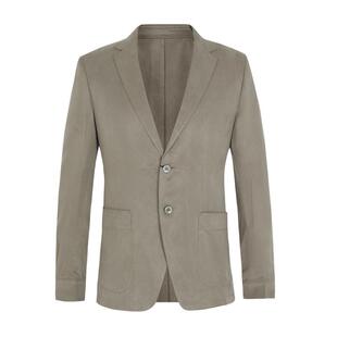 珈仕达秋季新品男士时尚通勤易打理微皱铜氨丝肌理轻套西单西外套