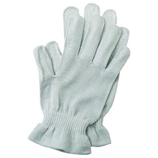 现货 日本制绢丝100%睡眠手套 蚕丝蛋白保湿手套湿润嫩滑