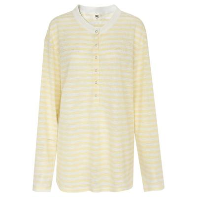 亨利领休闲条纹针织衫