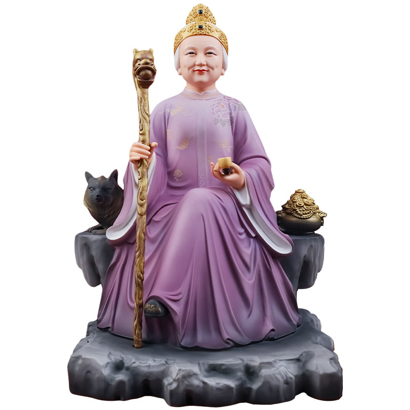 德化陶瓷东北铁刹山黑妈妈神像