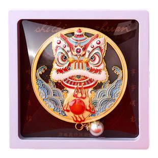 新年醒狮广东省博物馆英歌舞文创冰箱贴非遗中国风狮来运转高级感