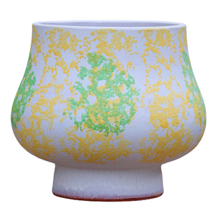 大口径粗陶手工冬青花盆年宵花盆三角梅飘枝盆腊梅绣球绿植陶瓷盆