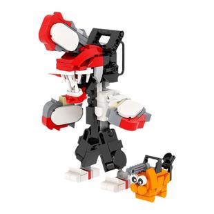 中国第三方拼插积木链锯人方头仔电锯恶魔动漫系列儿童小人仔玩具