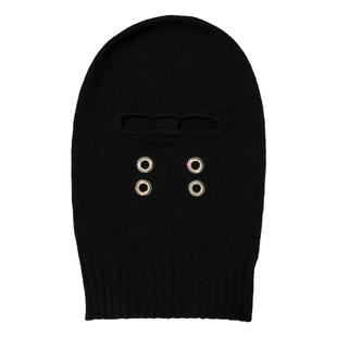 新款暗黑个性针织镂空鸡眼哥斯拉恶搞蒙面超人男女装饰防寒帽子潮