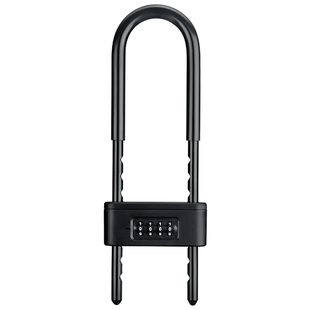 密码锁u型锁玻璃门锁钥匙密码双开商铺大门插锁防水防锈u型密码锁