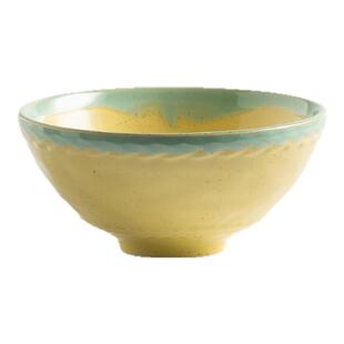 日式复古斗笠碗黑色浅口碗盖饭碗宽口米饭碗拌面碗饭菜碗陶瓷餐具