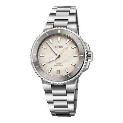 【品牌直营】ORIS豪利时New Aquis潜水系列36.5MM日历机械腕表