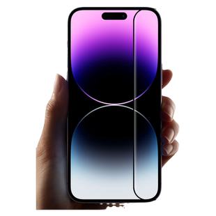 micimi 适用于苹果iPhone14/Pro/Max/Plus钢化膜大猩猩高铝二强玻璃高清大弧窄丝印全屏AR增透防指纹米西米