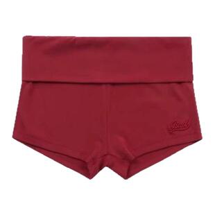 韩国badblood辣妹翻边短裤女复古性感弹力修身显瘦超短包臀热裤