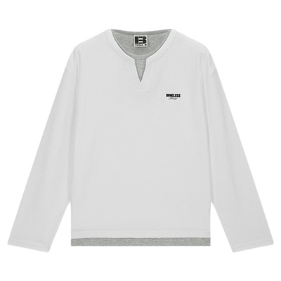 BONELESS空气层假两件T恤