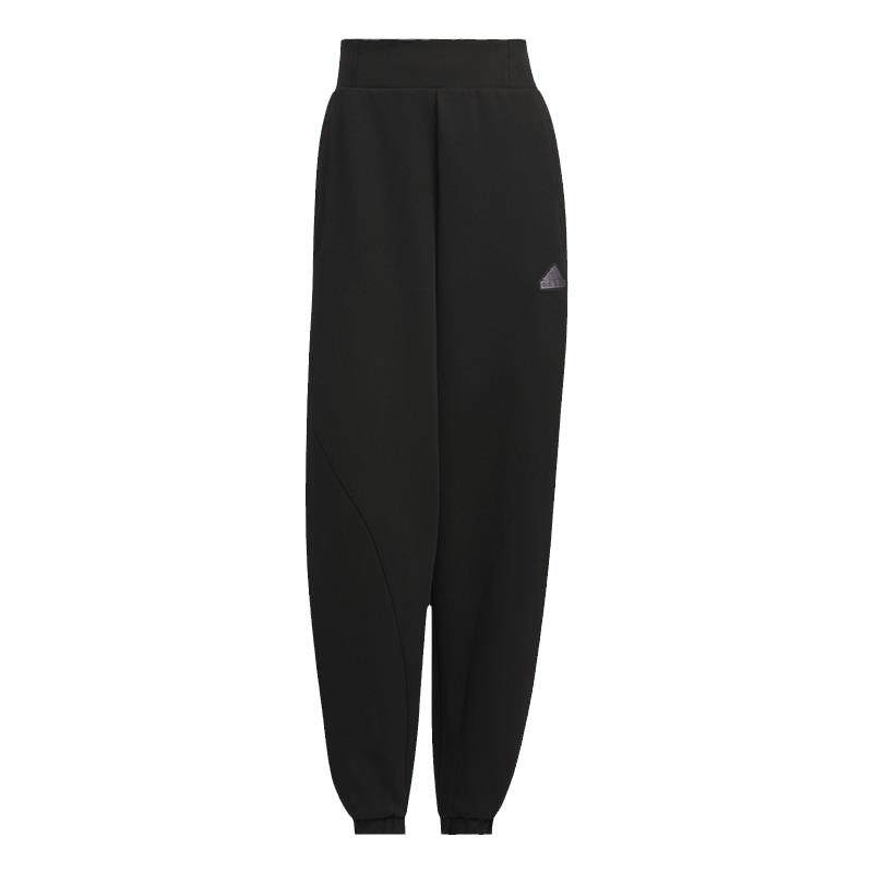 正品ADIDAS阿迪达斯女裤2024冬款保暖针织束脚运动休闲长裤JJ3561
