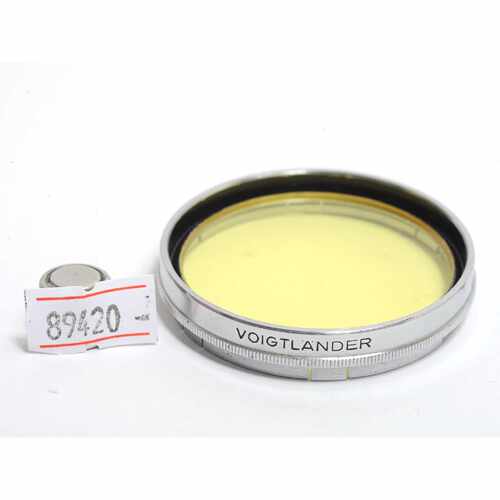 【请询价】福伦达47mm30147G1卡扣式黄色滤镜银色