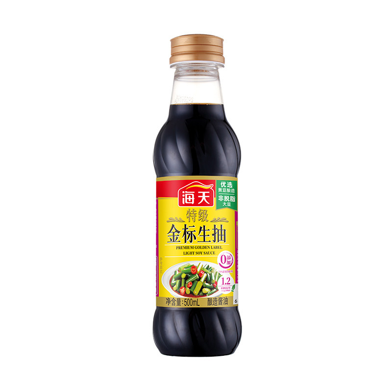 M海天特级金标生抽500ml生酱油