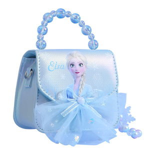 爱莎公主儿童斜挎包小女孩可爱女童包包2025新款艾莎手提包小朋友