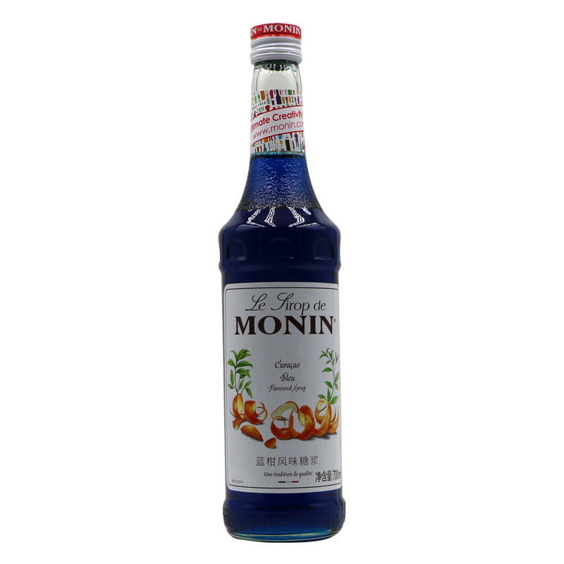 MONIN莫林莫西多绿薄荷风味糖浆蓝柑香草焦糖榛果玫瑰百香果700ml