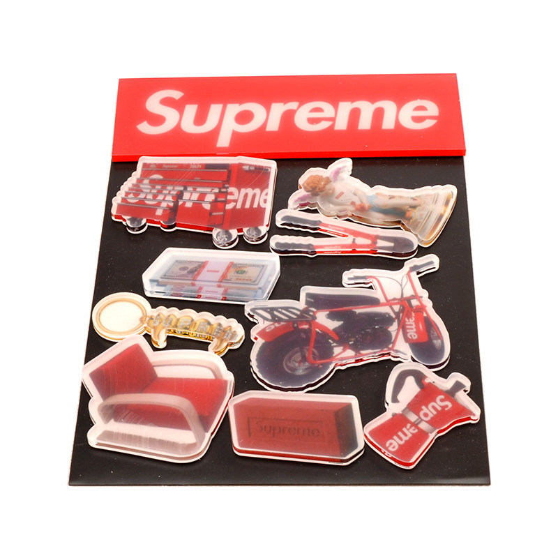 Supreme 22SS Magnets (10 Pack)精选配件图案磁吸冰箱贴一套10个