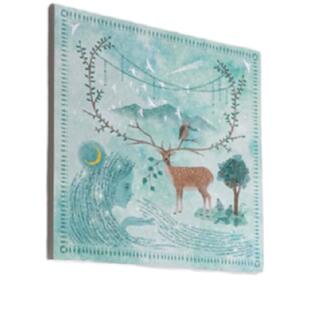 【冬的精灵】日本日式作家器 日下明 摆件挂件绘本风客厅装饰画