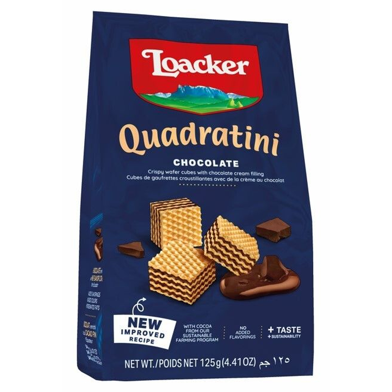 Loacker 粒粒朱古力威化香港休闲零食香浓独立包装巧克力味125g版