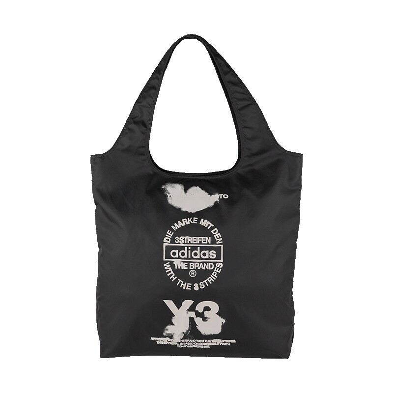 Y-3经典字母logo印花托特包男女