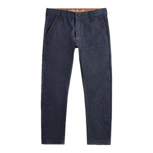 DENHAM男士复古经典原牛蓝耳弹力宽松中腰深蓝牛仔裤OSAKA