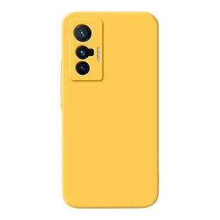 适用vivoX70手机壳X70Pro十新款X70t硅胶pro+保护套vivo曲面屏vivix黄色全包防摔viv0男女vovox高级感外壳后