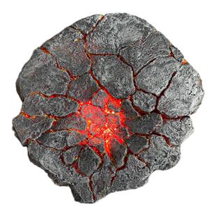 碎裂陨石坑 七龙珠海贼火影 裂纹岩浆 地台发光手办场景底座树脂