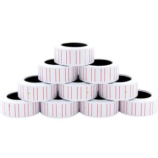 20卷打码机标价纸价格标签贴纸打价机价签纸超市货架打码纸商品价钱打价纸签自粘可手写小标价帖打码枪纸批发