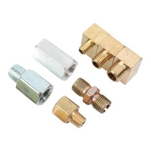 黄油嘴转换接头黄油管转换铜弯头油路变径弯头内外螺丝M6转M8M10