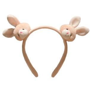 可爱风~发箍洗脸专用防滑发卡网红2025年兔子头饰兔耳朵头箍发捆