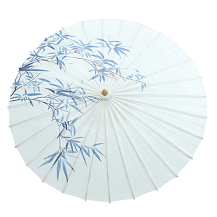 中国风油纸伞汉服伞古风女刷桐油防雨防晒实用舞台走秀伞古典伞竹