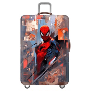 蜘蛛侠旅行箱套行李箱保护套24/28/30寸方箱弹力套拉杆箱防尘罩