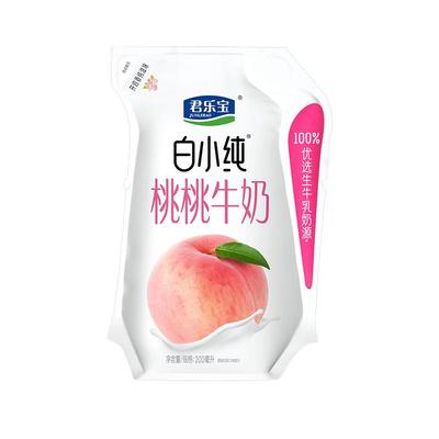 君乐宝白小纯白桃草莓味早餐奶