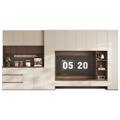 暧逸餐边柜电视柜中古风定制柜