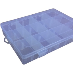 12格可拆分透明塑料盒 零件格子盒 整理元件PP收纳盒小物件首饰盒