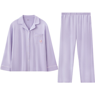 红豆居家儿童长袖睡衣春秋季A类纯棉超软女童家居服套装抑菌男童