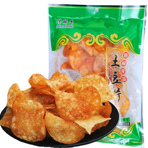 买5送1 贵州特产 香辣麻辣土豆片洋芋片薯片零食小吃 包邮