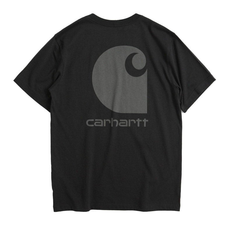CARHARTT 卡哈特主线106149圆领宽松短袖小口袋背面印花工装T恤棉