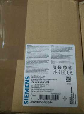 议价西门子90KW/千瓦软启动器3RW4056-6BB44全新原装3RW40566BB44