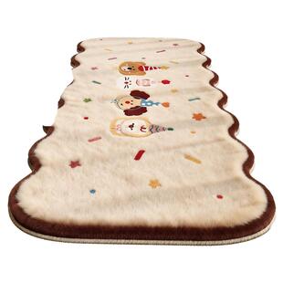 卧室床边地毯加厚全铺大面积2026新款无甲醛长条耐脏防滑床边垫子