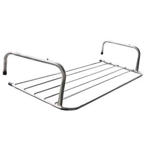 窗台高层不锈钢伸缩折叠小型晾衣架窗外阳台晒鞋神器暖气片