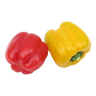 【沁蕊】新鲜彩椒圆椒红黄彩椒灯笼椒甜圆椒沙拉蔬菜 450g