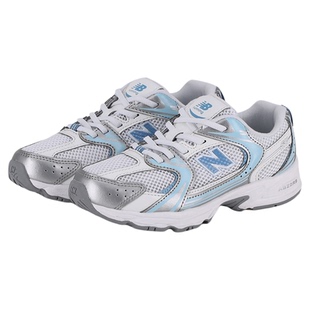 New Balance nb童鞋男女4-7岁中童蓝色拼接缓震网面运动鞋PZ530ED